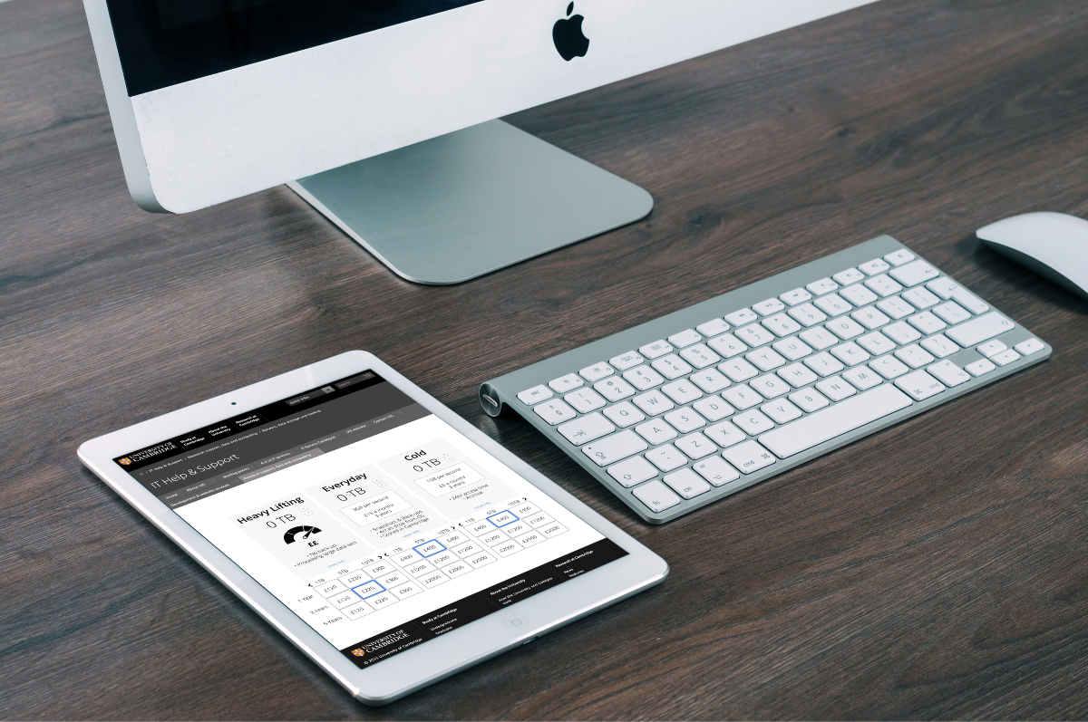 Nudge theory for Cambridge University Information Services