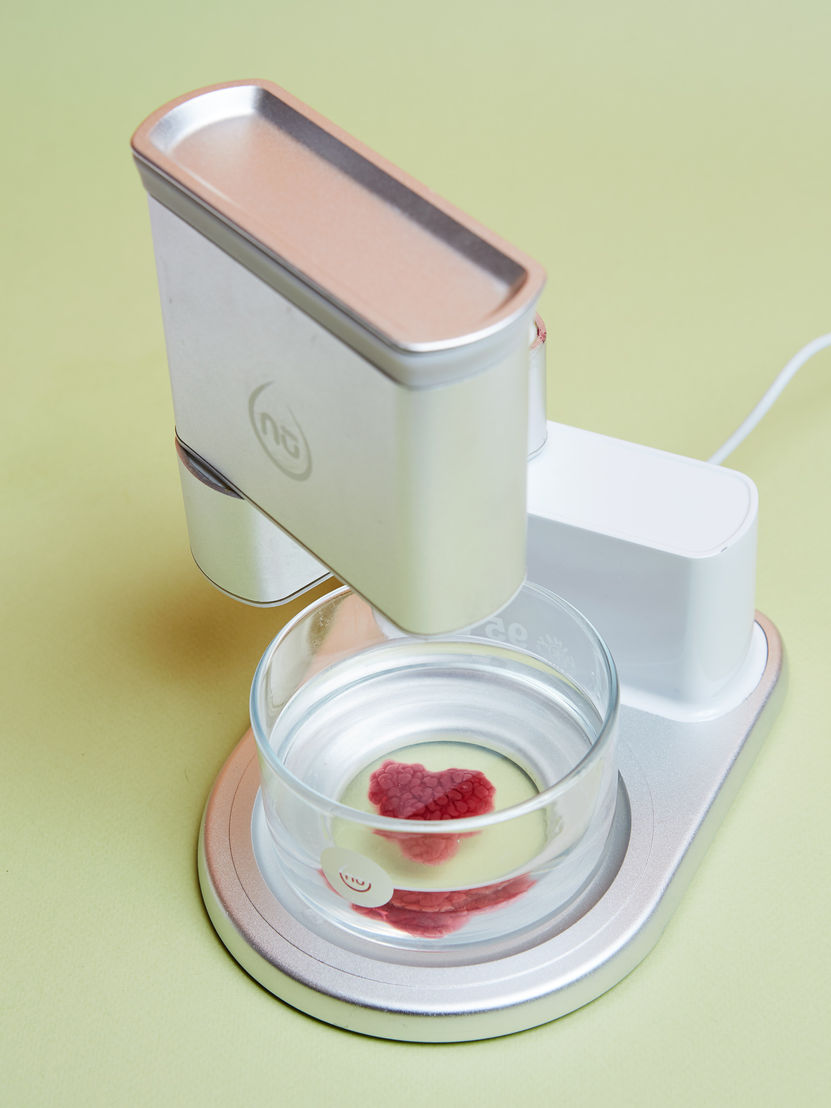 nūfood printing a heart shape